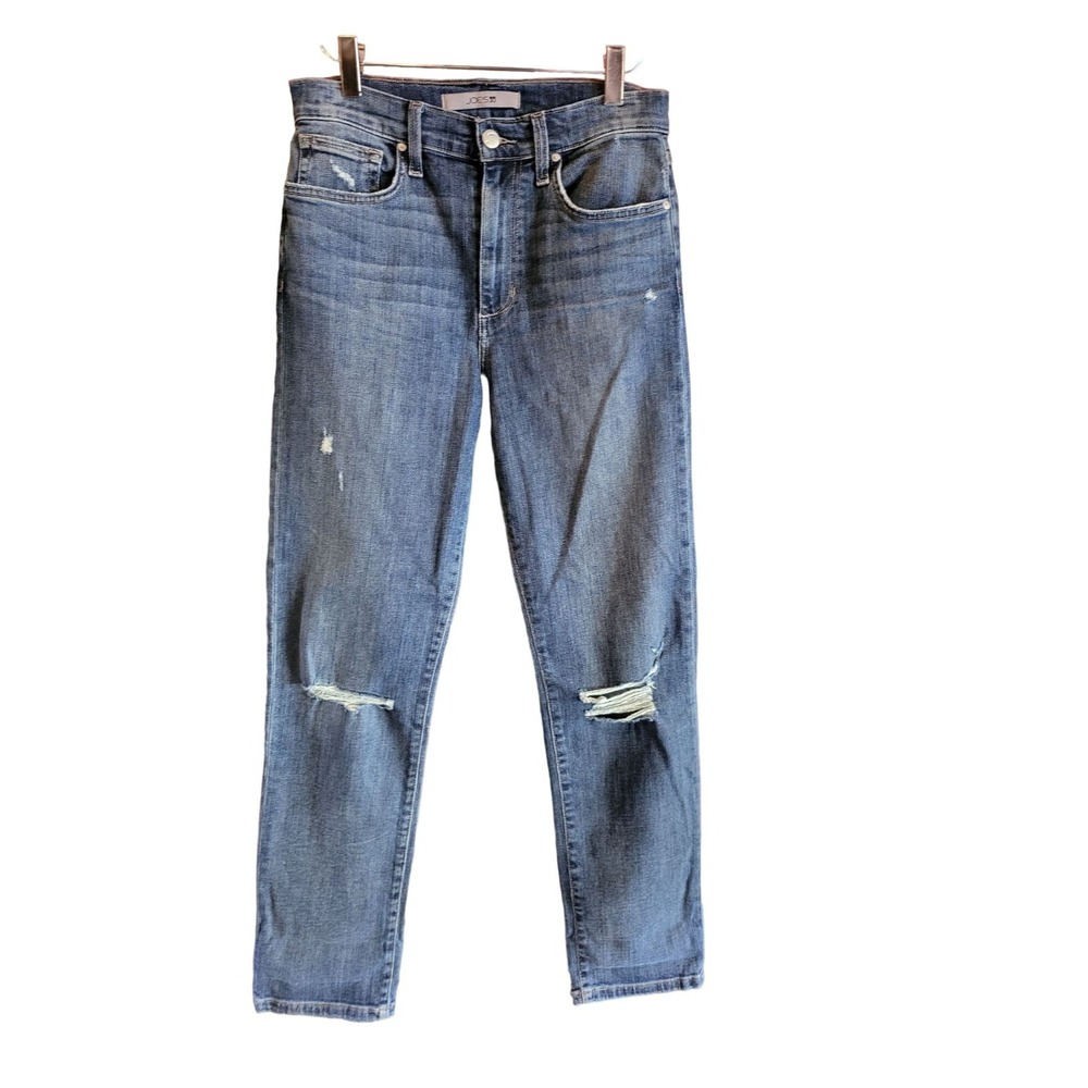 Joes Jeans 26 Womens Mid‎ Rise Skinny Leg Distressed Medium Wash Pockets